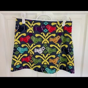 Judith March Aztec Bird Mini Skirt S